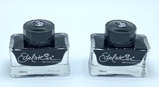 Lot Of 2 Bottles Of Pelikan Edelstein Onyx Black Fountain Pen Ink New w/o Box