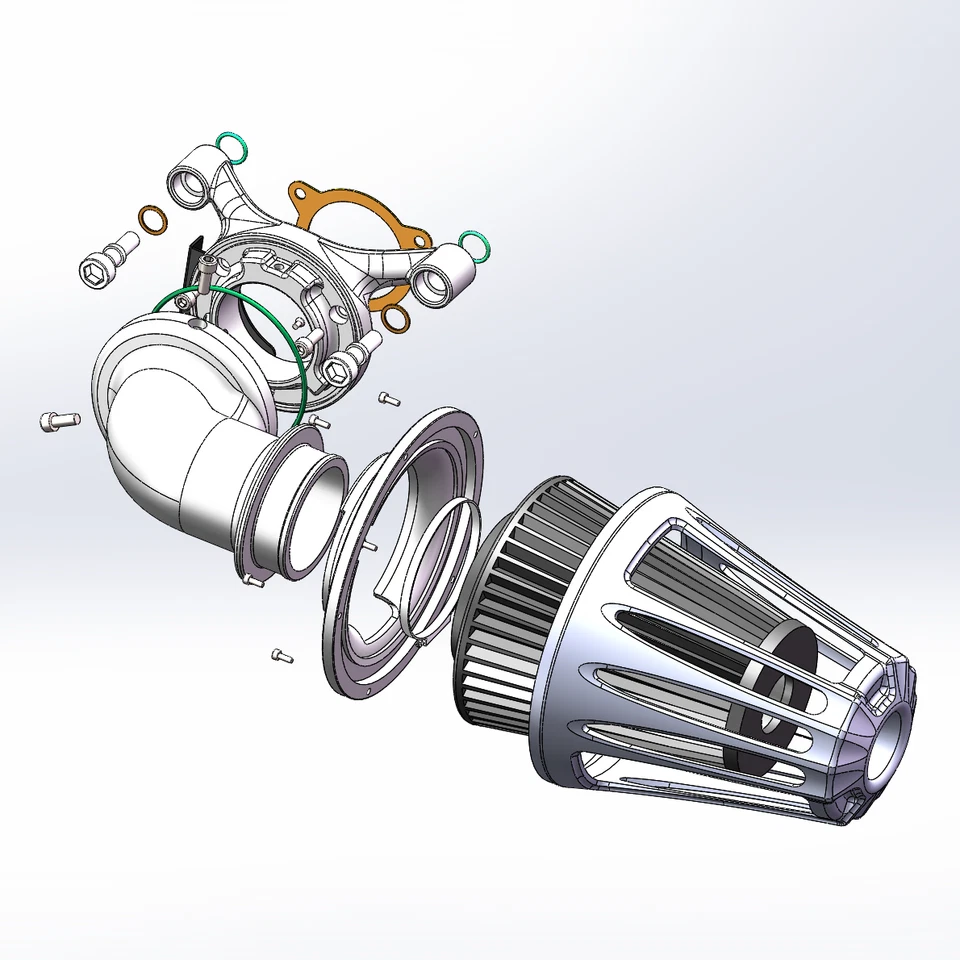 Cone Air intakes filters for Harley Touring Road Glide street glide 2008-2016 Foto 3 de 4