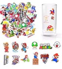 98PCS Mario Party Favor Supplies Reusable Drinking Straws Mask & Slap Bracelets  — photo 6