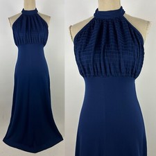 Vintage 70s Halter Maxi Dress