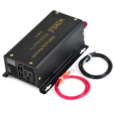 300W Pure Sine Wave Inverter 24V to 110V 120V Power Converter Truck Camp Solar