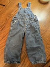 osh kosh baby girls 24 months lined denim overalls