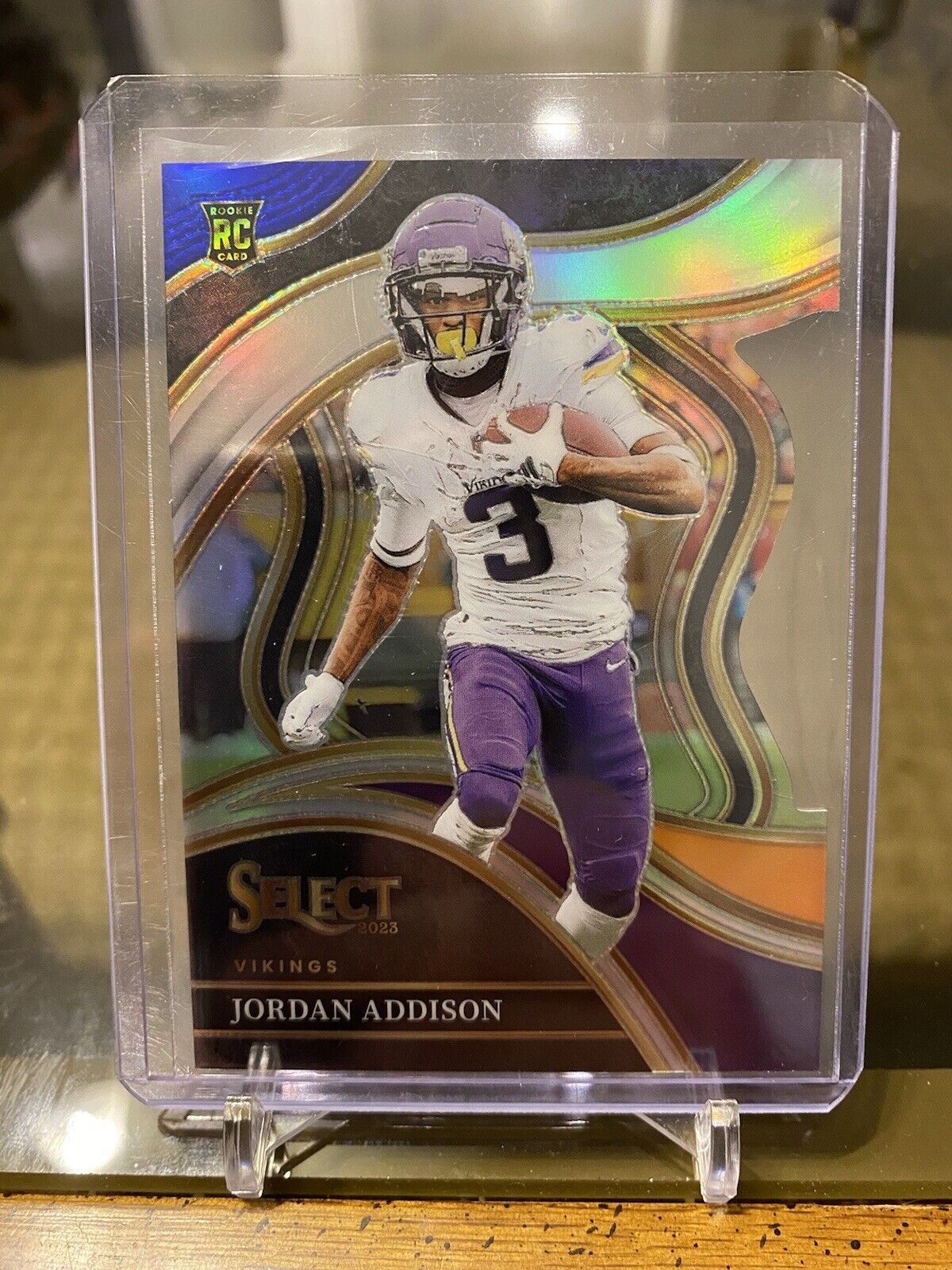 2023 panini select jordan addison club level Blue & Orange Die Cut #16/35 Rookie
