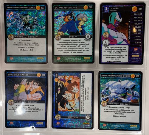 Lot of 6 Dragon Ball Z Panini Vengeance Set 6 High-Tech FOIL TCG - Unplayed