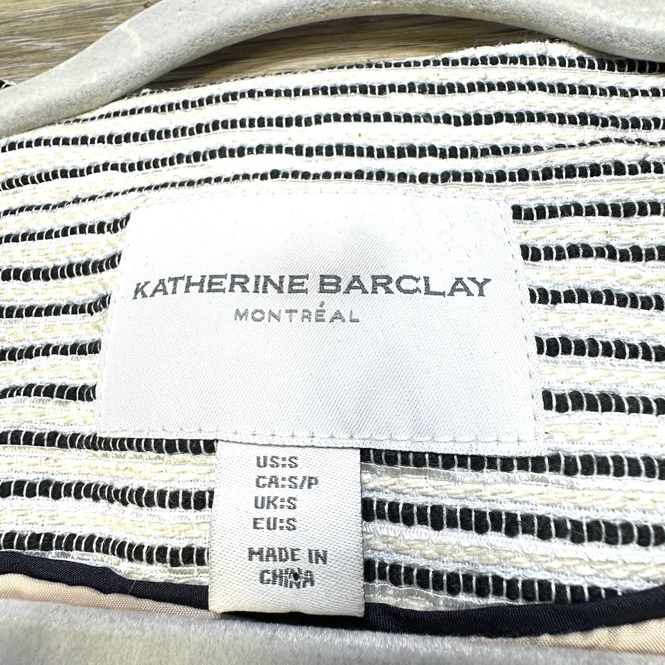 Chaqueta Blazer Katherine Barclay Talla Pequeña Tweed Mujer Carrera Blanco Negro Beige Foto 4 de 4