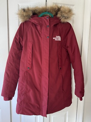 The North Face Outerboroughs Parka Coat for Women, Medium - Pomegranite