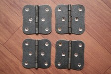 ancienne charnières coffre porte porte gothique en fer grange rouillée 4 pièces