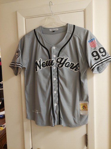 New York Black Yankees Negro League L Baseball Jersey by Headgear Classics