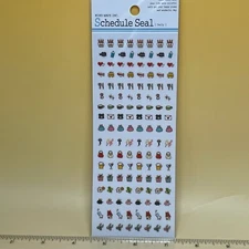 Schedule sticker seal sheet for planner diary 136 pcs 'Daily life' JAPAN