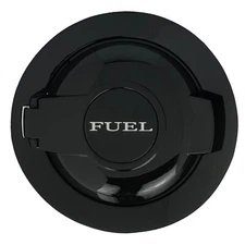 08-16 GLOSS BLACK FUEL DOOR GAS CAP DOOR LID COVER 