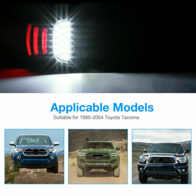 2 LED License Plate Light Red DRL Tube For Chevy Silverado For Sierra 1500 2500