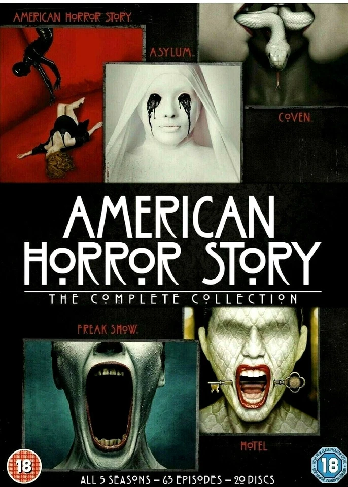 American Horror Story: The Complete Collection - Season 1-5 (DVD-2016, 20-Disc). - Image 3 of 4