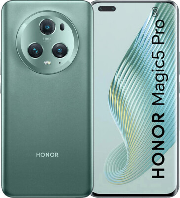 Honor Magic 5 Pro 512GB Dual-SIM grün Smartphone Hervorragend   Refurbished