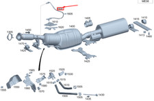 MERCEDES-BENZ GLA H247 Exhaust System Temperature Sensor A0009058314