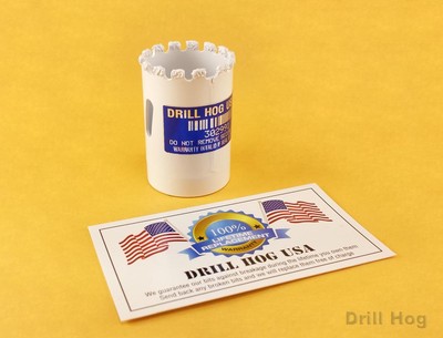 1-1/2'' Carbide Grit Hole Saw 1-1/2 Holesaw Edge Lifetime Warranty DrillHog USA 