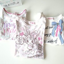Mezzo Piano T-shirt Tops 120cm Kids Short Sleeve 3-Piece Set From Japan Used