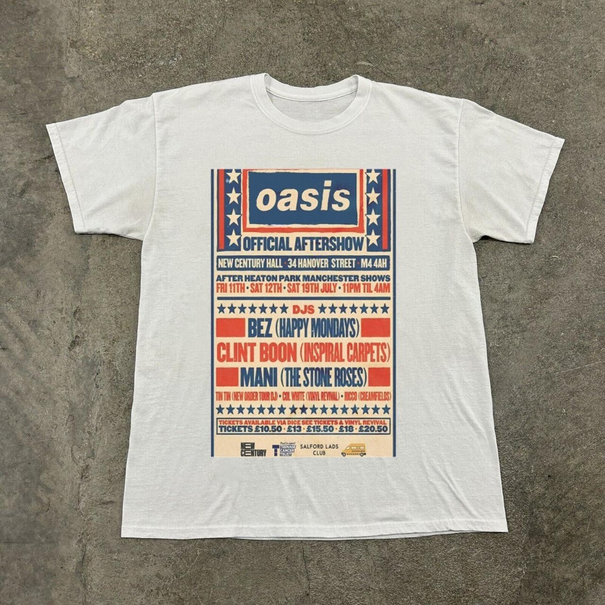 Oasis Tour 2025 Heaton Park in Manchester Unisex White T