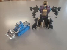 Vintage 1980s Four Star BOMBSHELL and BONECRUSHER Transformers Knock-Off Robots