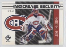 2003-04 Pacific Private Stock Reserve In Crease Security Jose Theodore #8 n1u