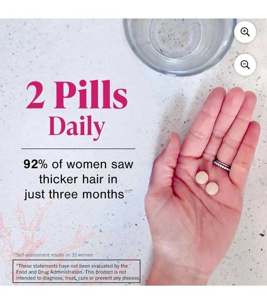 Viviscal Hair Growth Dietary Supplement with Collagen Complex 180 Tablets - Image 3 of 4