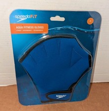 Speedo Aqua Fitness Pair of Gloves Electric Blue Size Medium NEW Sealed