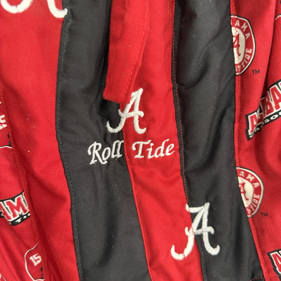 Bolso Hobo Alabama Tide Hecho a Mano Rojo y Negro Usado Foto 4 de 4