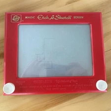 Vintage Etch A Sketch No. 505 Ohio Art Company Magic Screen Red Frame Working