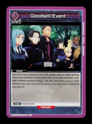 Goodwill Event JJK-1-096 Common Union Arena Trading Card TCG CCG