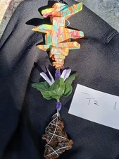 Ancient Coral, & Art of  Zen Hand Crafted one of a kind Amulets 