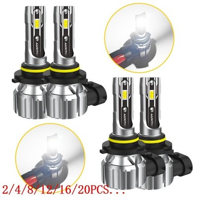 AUXITO LED Headlight 9005 9006 High Bulbs Conversion Low Beam Bright White 2/4X
