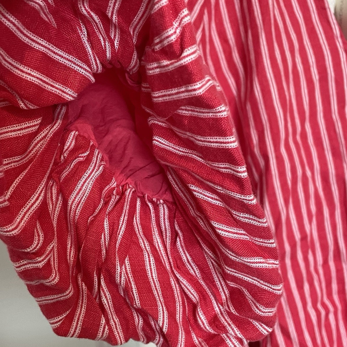 Magaschoni Women's NWT Red Striped Linen Dress XS | eBay