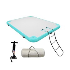 Inflatable Floating Dock Air Dock Platform Floating Island Raft with None-Sli...