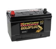 SUPERCHARGE MF65 GOLDPLUS 780CCA 40 MONTH WARRANTY US AUTOMOTIVE BATTERY.