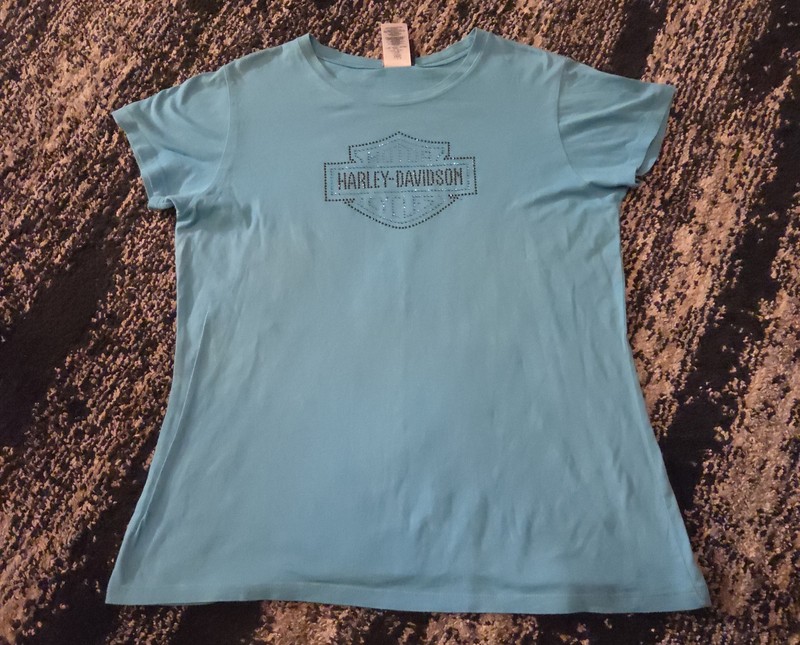 Harley Davidson Sedalia, Missouri Glitter T-Shirt Women Size XL 