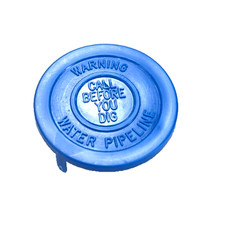 Blue Underground Sewer Pipeline Paved Surface Marker for Retrofit Install