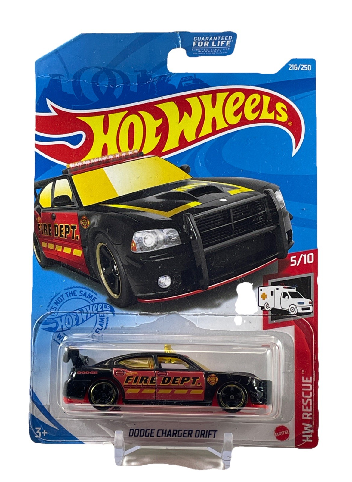 Hot Wheels - 2021 HW Rescue 5/10 Dodge Charger Drift 216/250 (BBGTB11)