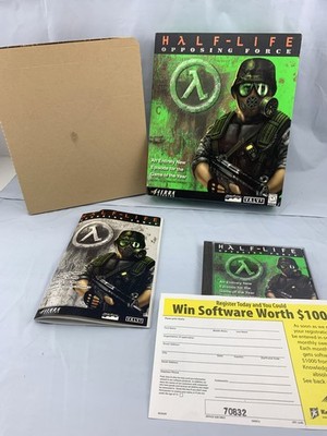 Half-Life: Opposing Force (PC, 1999) Big Box Video Game CIB Complete