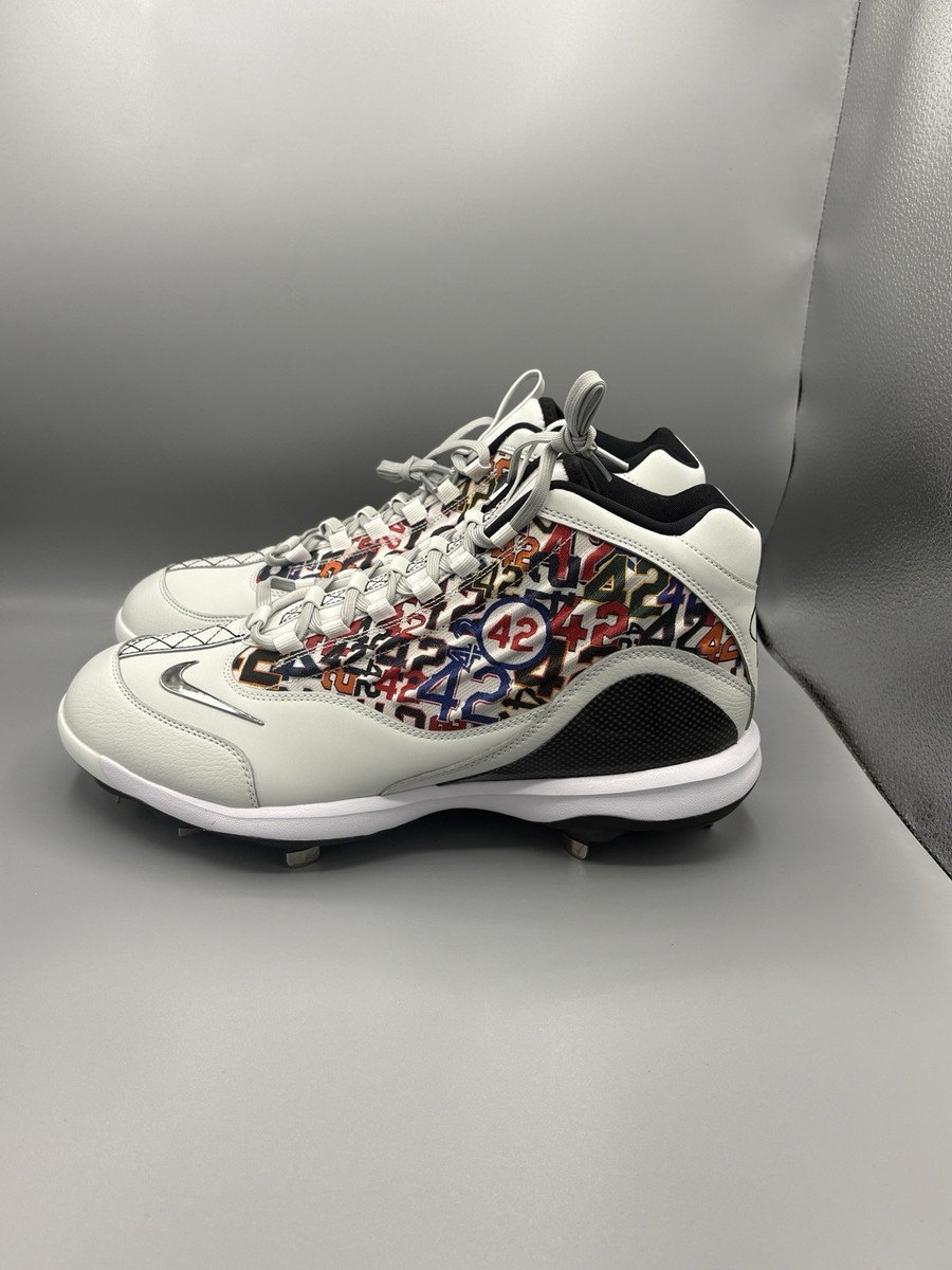 Nike Griffey 2 Jackie Robinson Day PE Metal Baseball Cleats Size 12 Silver Men main image 4