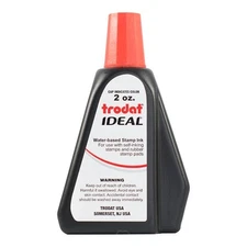 Trodat 53024 Ideal Premium Replacement Ink for Use with Most 2oz. Bottle, Red 
