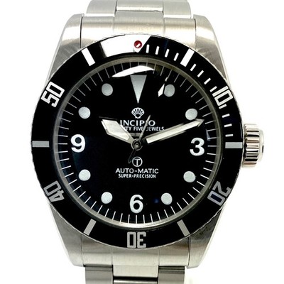 Incipio 10 Submariner type Black Automatic Rare Excellent condition