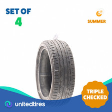 Set Of 4 Used 20545r17 Bridgestone Potenza S001 84w - 6-732 Set Of 4 Used 20545r17 Bridgestone Potenza S001 84w - 6-732