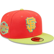 Men's New Era Red/Neon Green San Francisco Giants   Lava Highlighter Combo