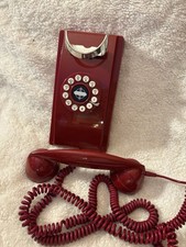 CROSLEY Corded Red Retro Wall Phone Push Button CR55 Land Line