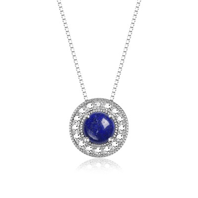 RYLOS LAPIS & DIAMANT EDELSTEIN KREIS DES LEBENS HALSKETTE 18'' STERLINGSILBER