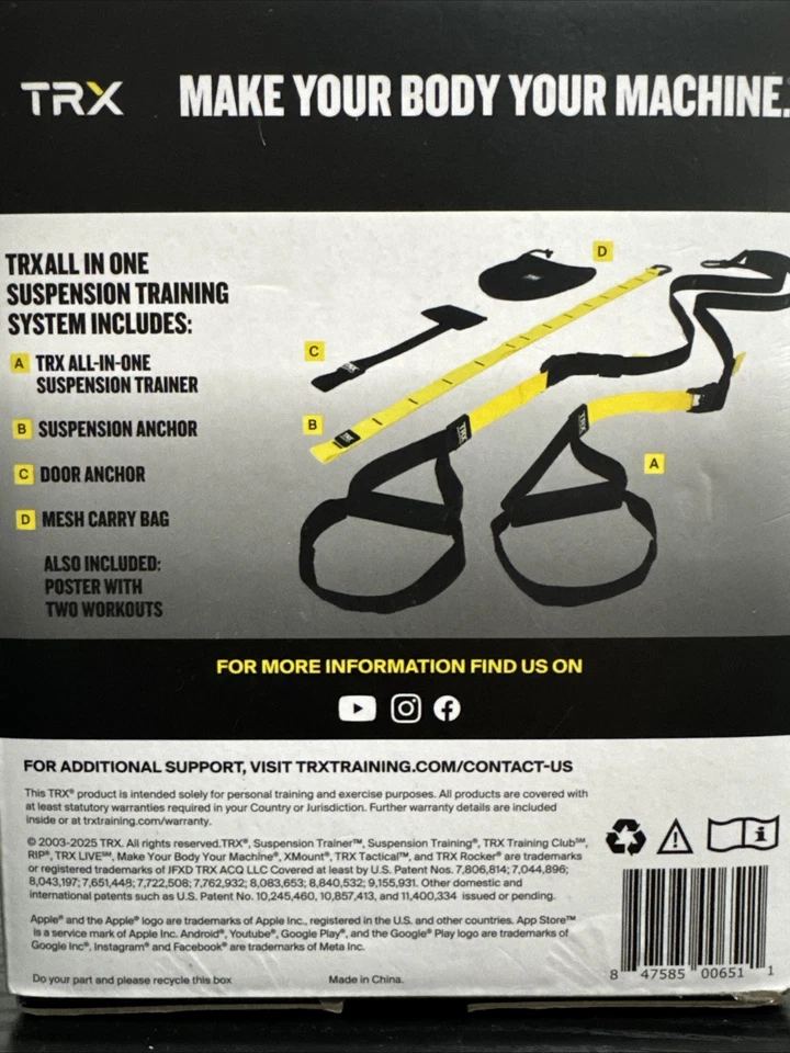 Домашний тренажер TRX с подвеской для фитнеса система тренировок - Изображение 3 из 3