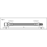 Metzger Bremsschlauch Hinten Passend FüR CitroËN C25 Fiat 131 Argenta Ducato PEU