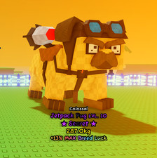 Colossal Jetpack pug Catch and tame