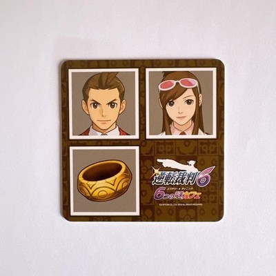 Ace Attorney 6 Untersetzer Apollo Justice Ema Skye Cafe exklusive CAPCOM Prom...