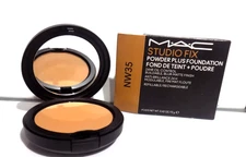 MAC Studio Fix Powder Plus Foundation~NW35~0.52oz*NO APPLICATOR*SLIGHTLY DAMAGED
