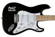 Post Malone Signed Autograph Electric Guitar Hollywood's Bleeding Beckett COA